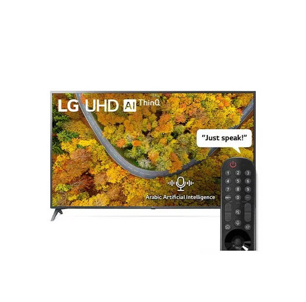 70UP7550PVD LG 4K UHD 70 Inch 75 series, Quad Core Processor, Active HDR, Magic Remote & Arabic AI 70 70UP7550PVD LG 4K UHD 70 Inch 75 series, Quad Core Processor, Active HDR, Magic Remote & Arabic AI 70